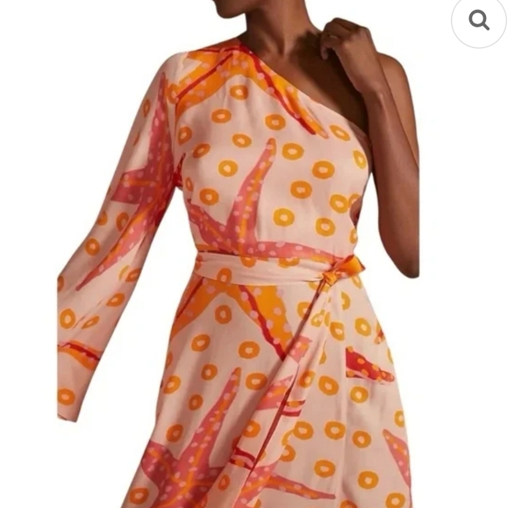 Farm Rio One-Shoulder Starfish Dress - Picture 3 of 11